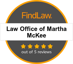 Findlaw 5 star reviews Law Office of Martha McKee